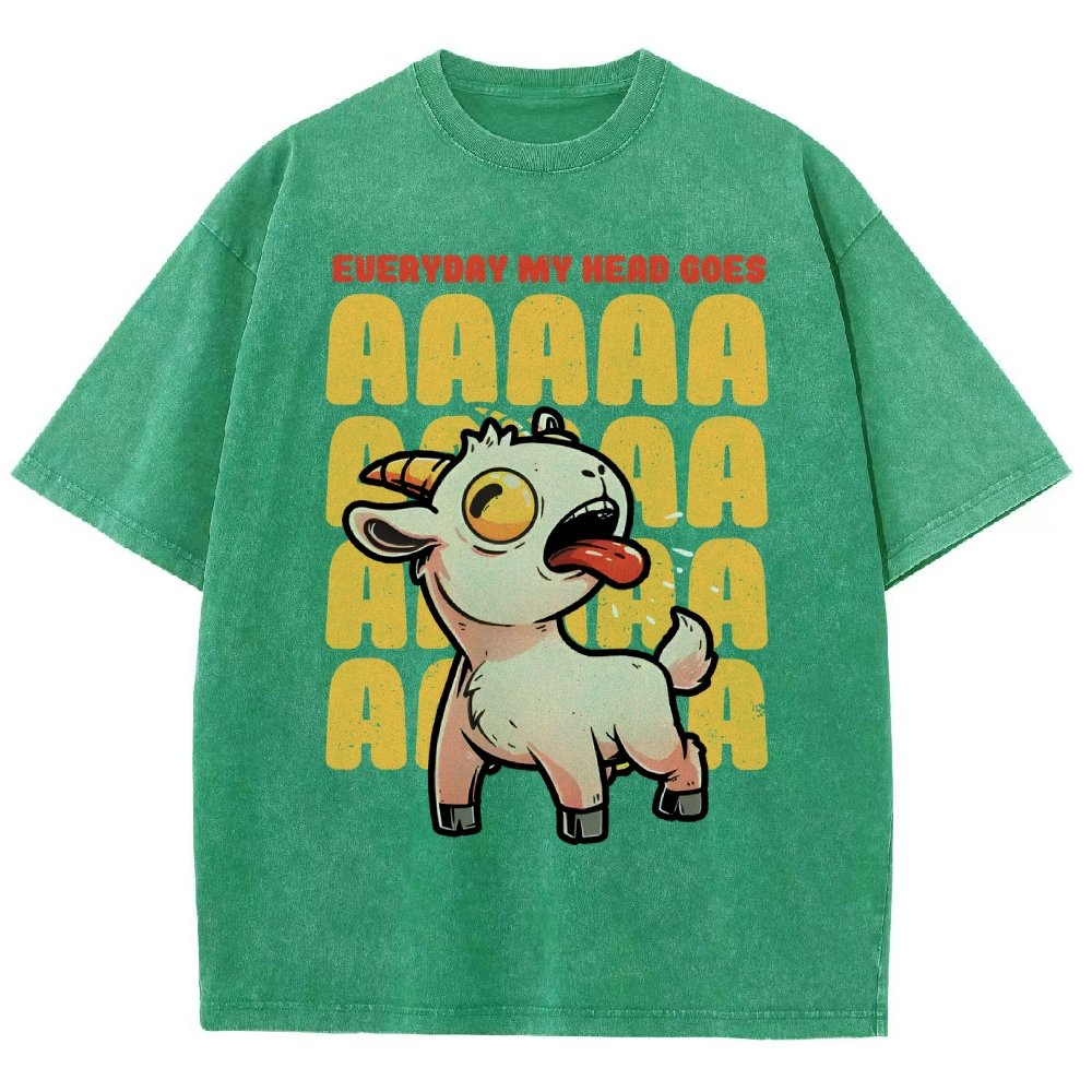 Everyday My Head Goes AAA Vintage Distressed T-shirt