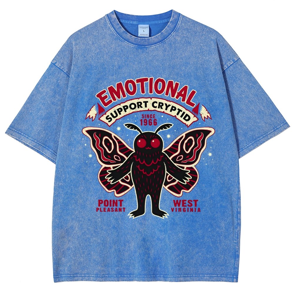Emotional Support Cryptid Vintage Distressed T-shirt