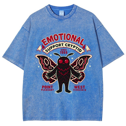 Emotional Support Cryptid Vintage Distressed T-shirt