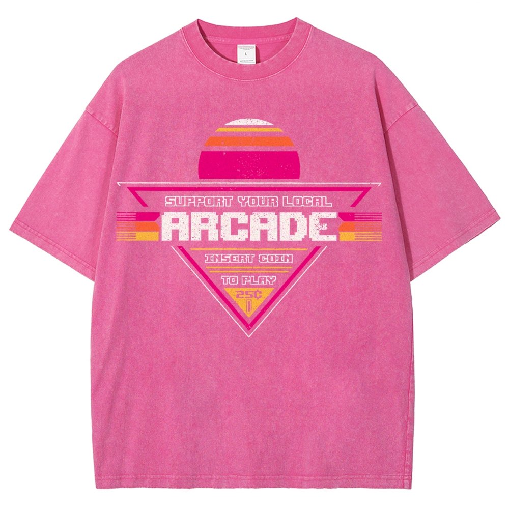 Support Your Local Arcade Vintage Distressed T-shirt
