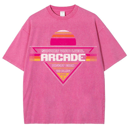 Support Your Local Arcade Vintage Distressed T-shirt