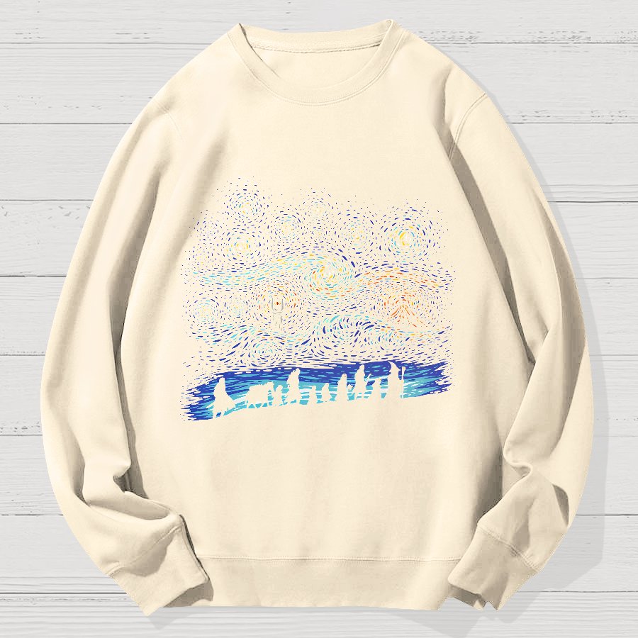Starry Quest Geek Cotton Sweatshirt