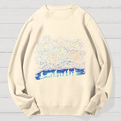 Starry Quest Geek Cotton Sweatshirt