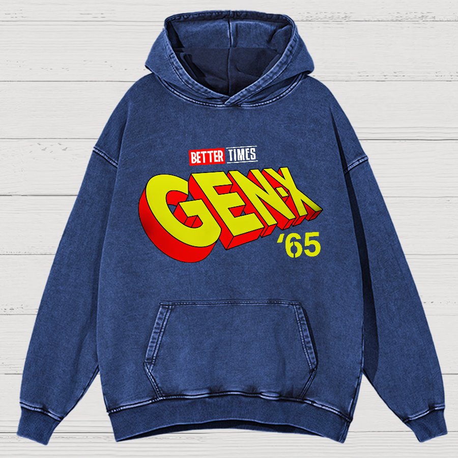 Gen-X ’65 Vintage Distressed Hoodie