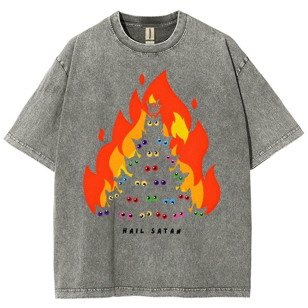 Hail Satan Vintage Distressed T-shirt