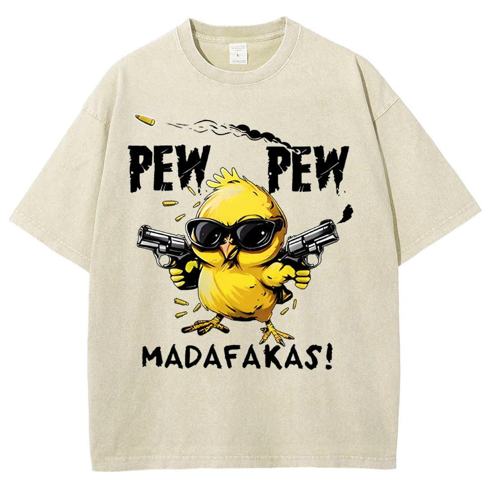 Pew Pew Madafakas! Vintage Distressed T-shirt