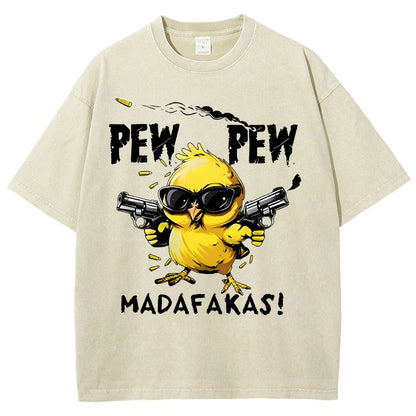Pew Pew Madafakas! Vintage Distressed T-shirt