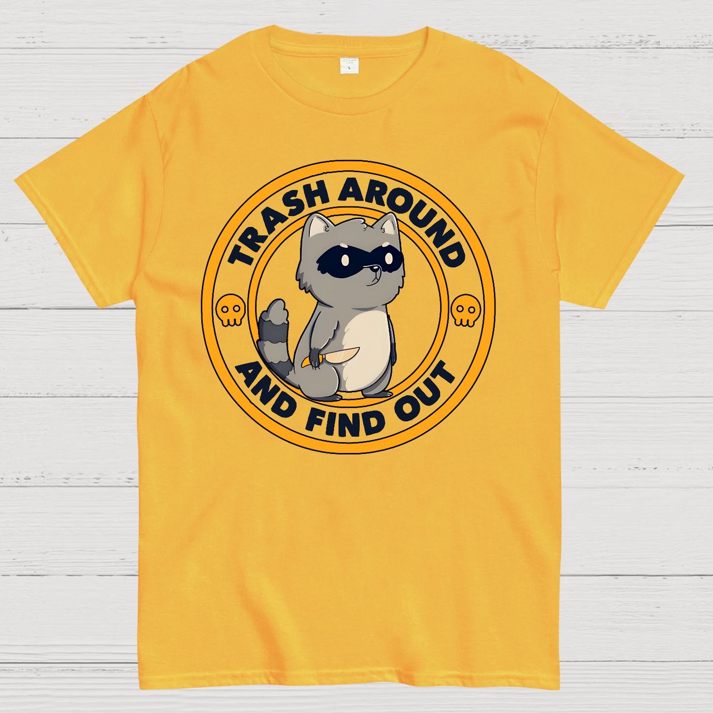 Trash Around Raccoon Geek T-Shirt