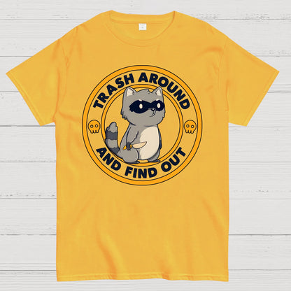 Trash Around Raccoon Geek T-Shirt