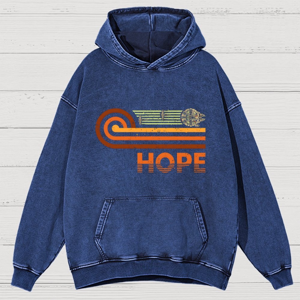 Retro Vintage Hope Vintage Distressed Hoodie