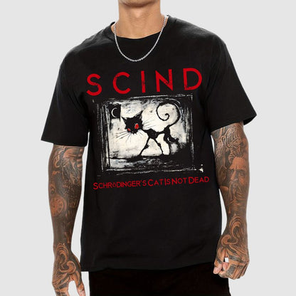 Schrödinger's Cat Is Not Dead | SCIND Geek T-Shirt