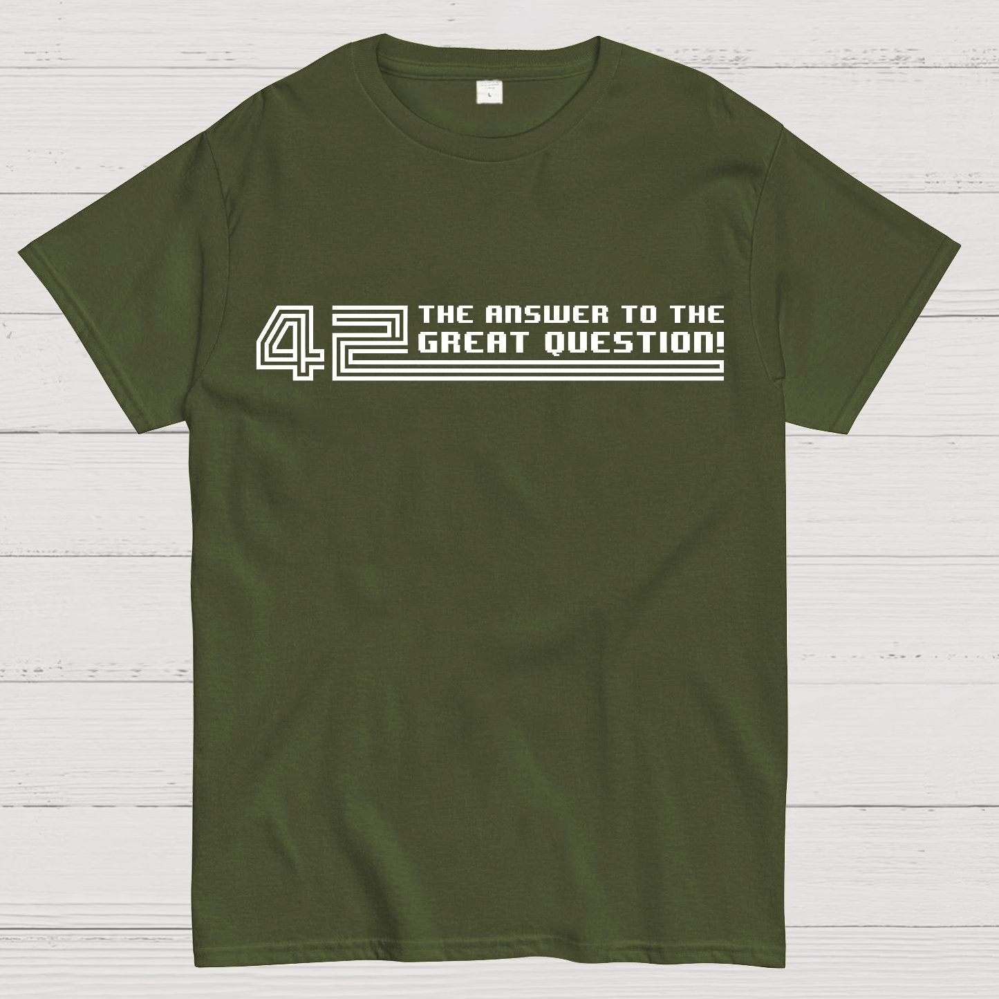 The Answer to the Great Question Geek T-Shirt