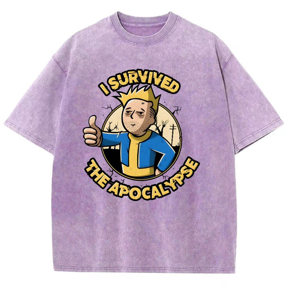 I Survived the Apocalypse Vintage Distressed T-shirt
