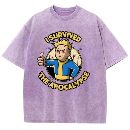 I Survived the Apocalypse Vintage Distressed T-shirt