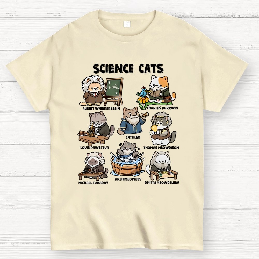 Science Cats Geek T-Shirt