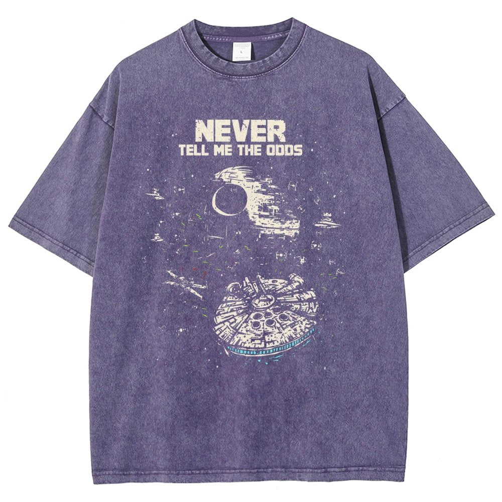 Never tell me the odds  Vintage Distressed T-shirt