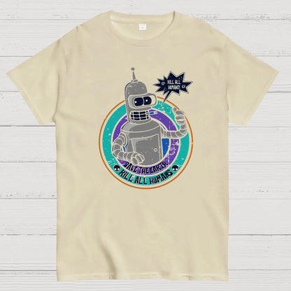Save The Earth And Kill All Humans Nerdy T-Shirt