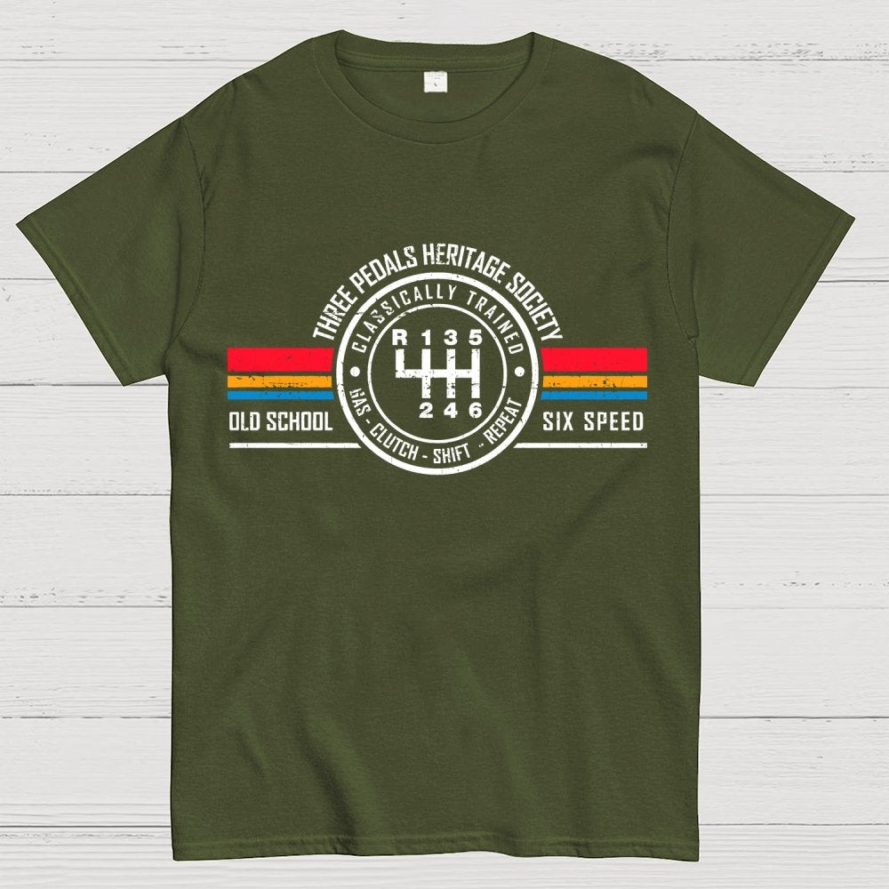 Three Pedals Heritage Society Geek T-Shirt