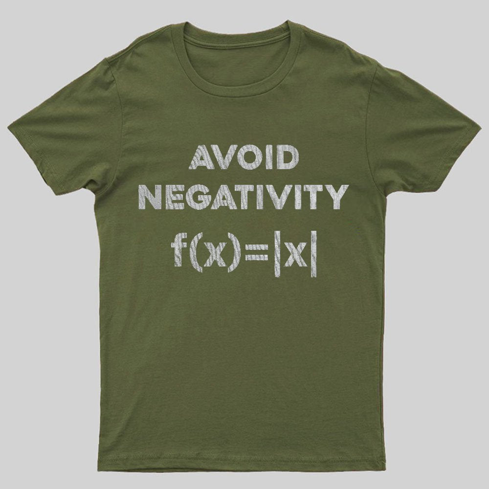 Avoid Negativity Geeky T-Shirt