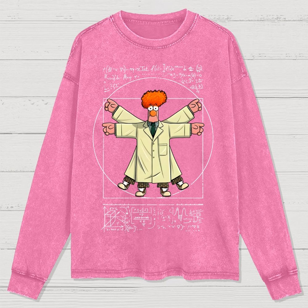 Vitruvian Puppet Washed Long Sleeve Tee