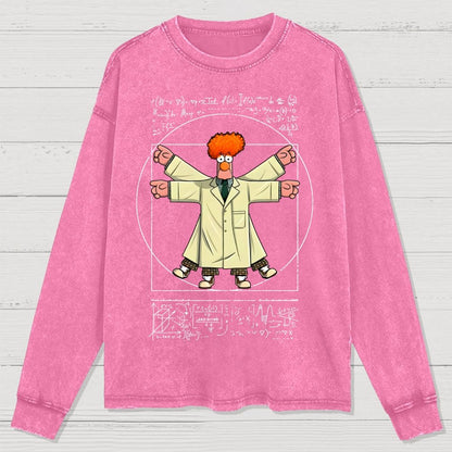 Vitruvian Puppet Washed Long Sleeve Tee