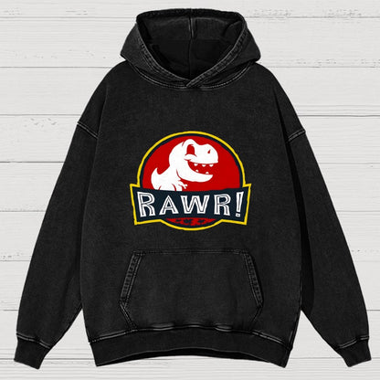 RAWR! Vintage Distressed Hoodie