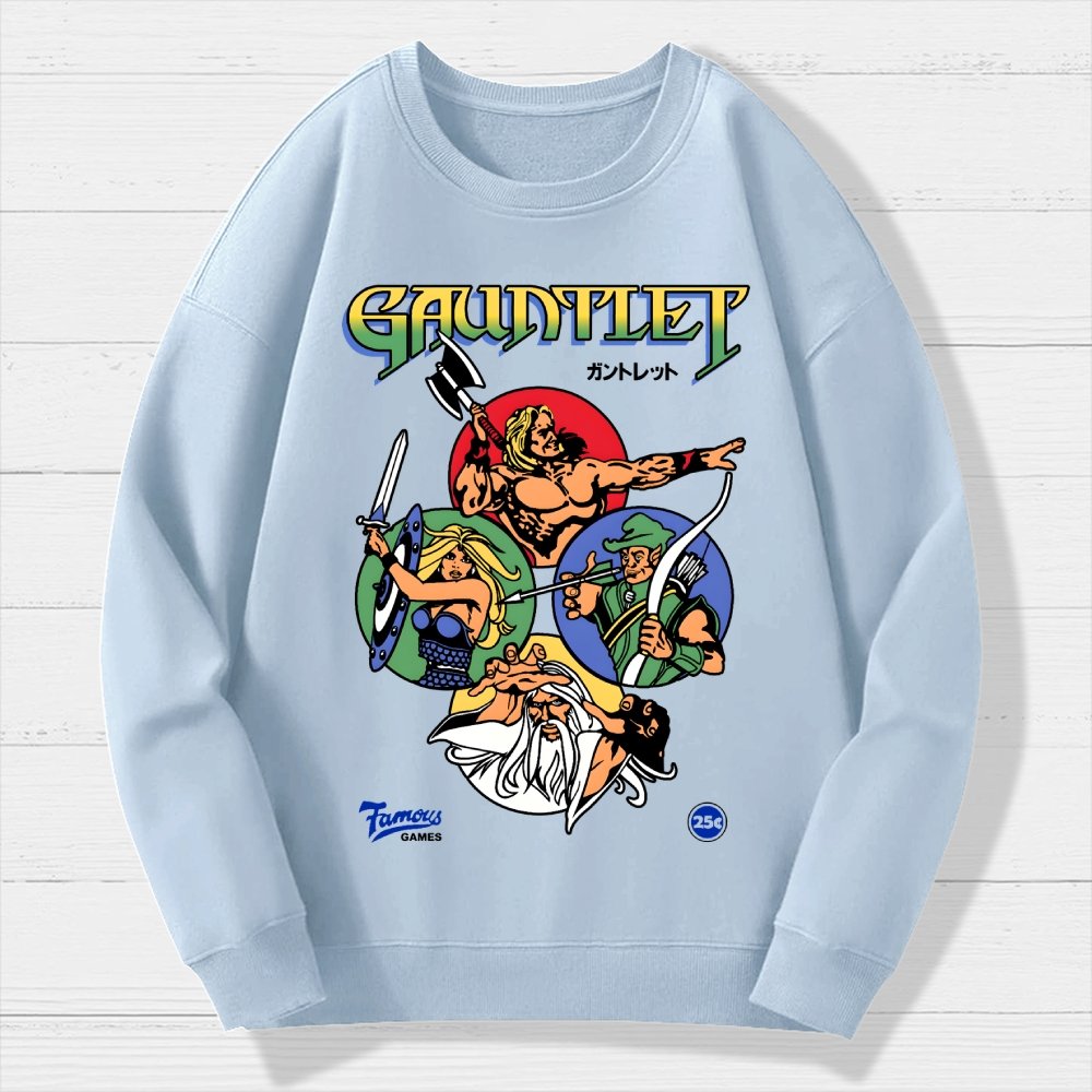 Gauntlet Retro Vintage Arcade Gaming Geek Cotton Sweatshirt
