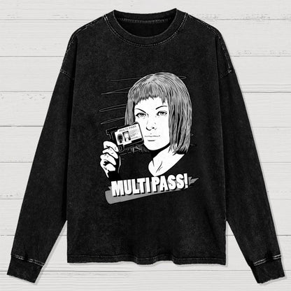 MULTIPASS! Washed Long Sleeve Tee