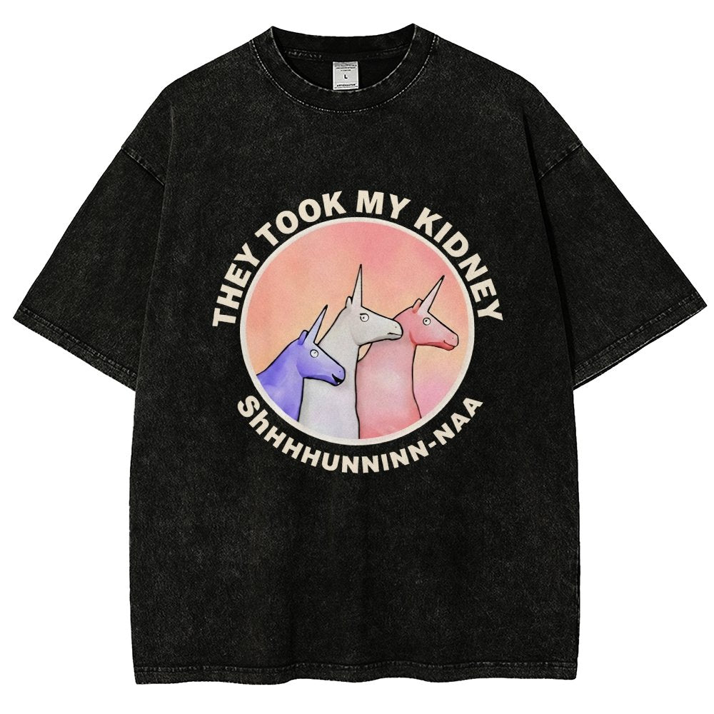 They Took My Kidney Vintage Distressed T-shirt