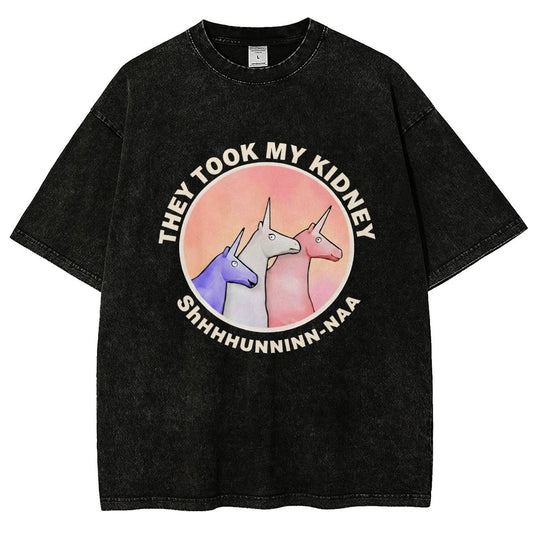 They Took My Kidney Vintage Distressed T-shirt