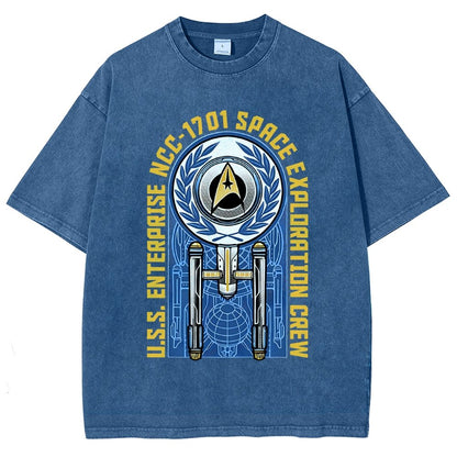Space Exploration Vintage Distressed T-shirt
