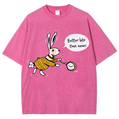 Better Late Than Never Vintage Distressed T-shirt
