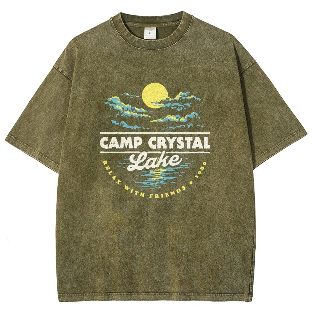 Camp Silver Pine 1980 Vintage Distressed T-shirt