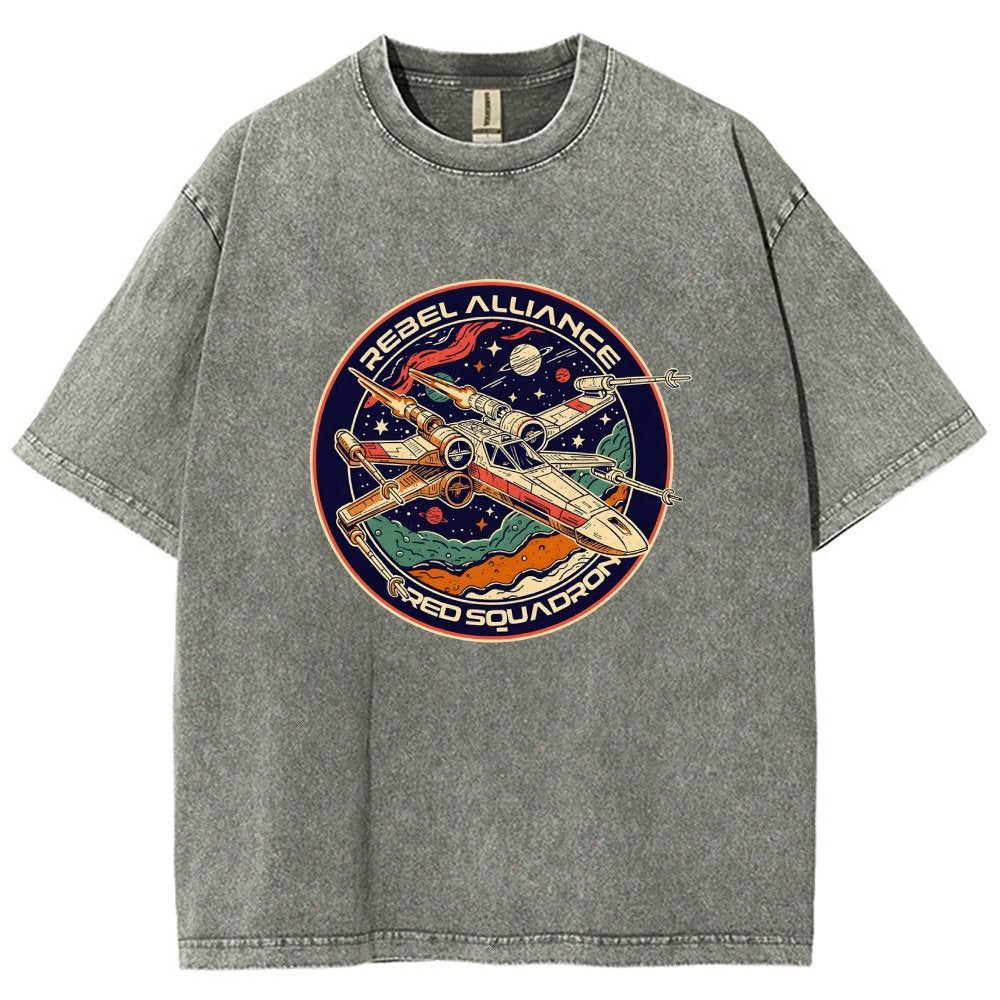 Squadron Patch Vintage Distressed T-shirt