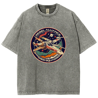 Squadron Patch Vintage Distressed T-shirt