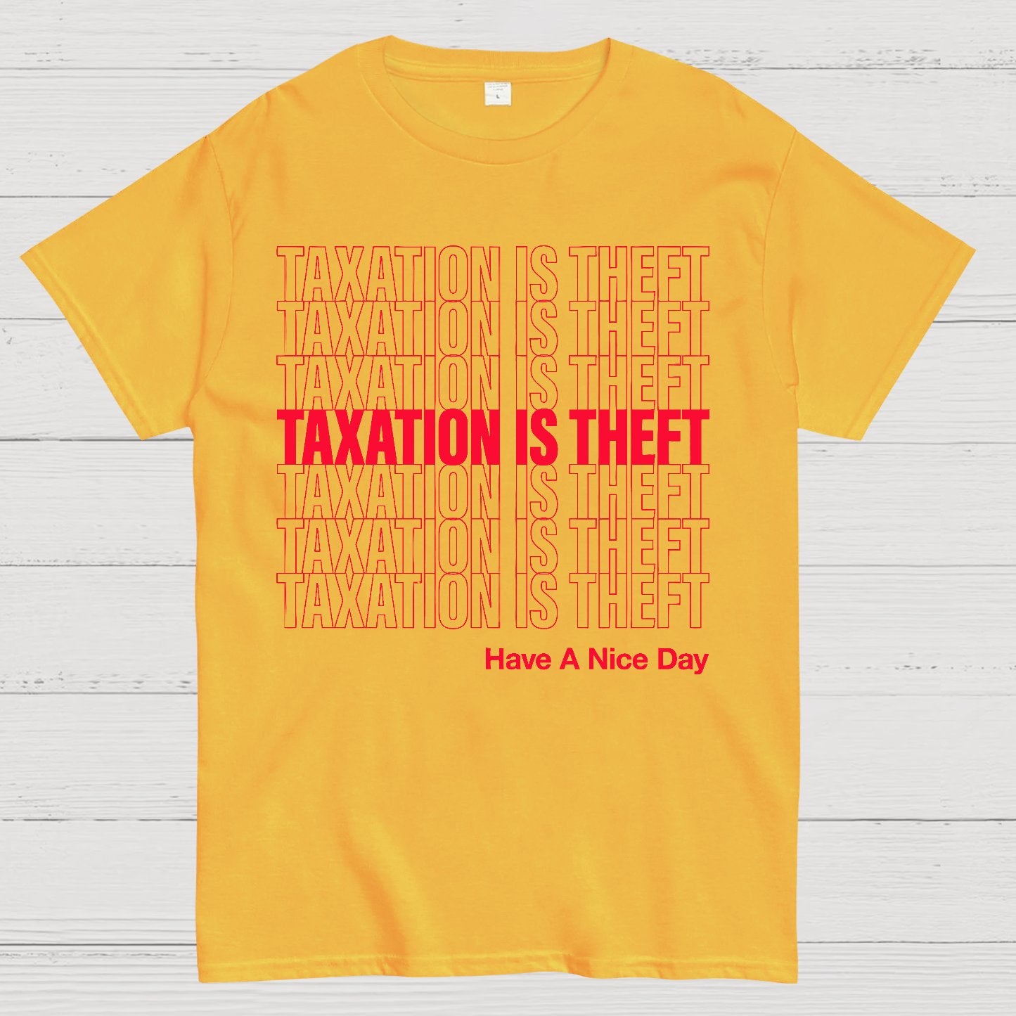 Taxation Is Theft Geek T-Shirt