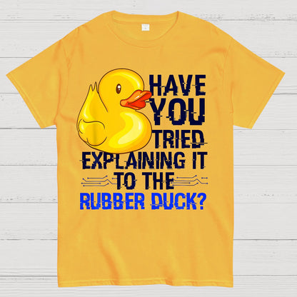 Funny Programmer - Rubber Duck Debugging Geek T-Shirt