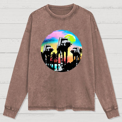 Retro Walker Adventure Washed Long Sleeve Tee