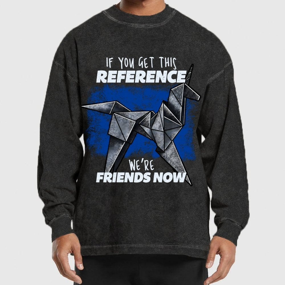 Origami Dreams Washed Long Sleeve Tee