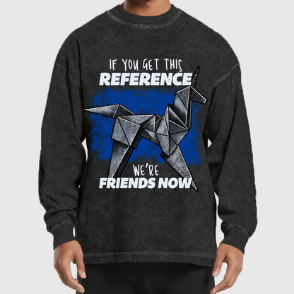 Origami Dreams Washed Long Sleeve Tee