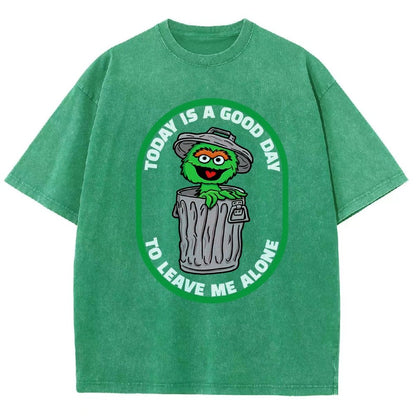 A good day to leave me alone Vintage Distressed T-shirt