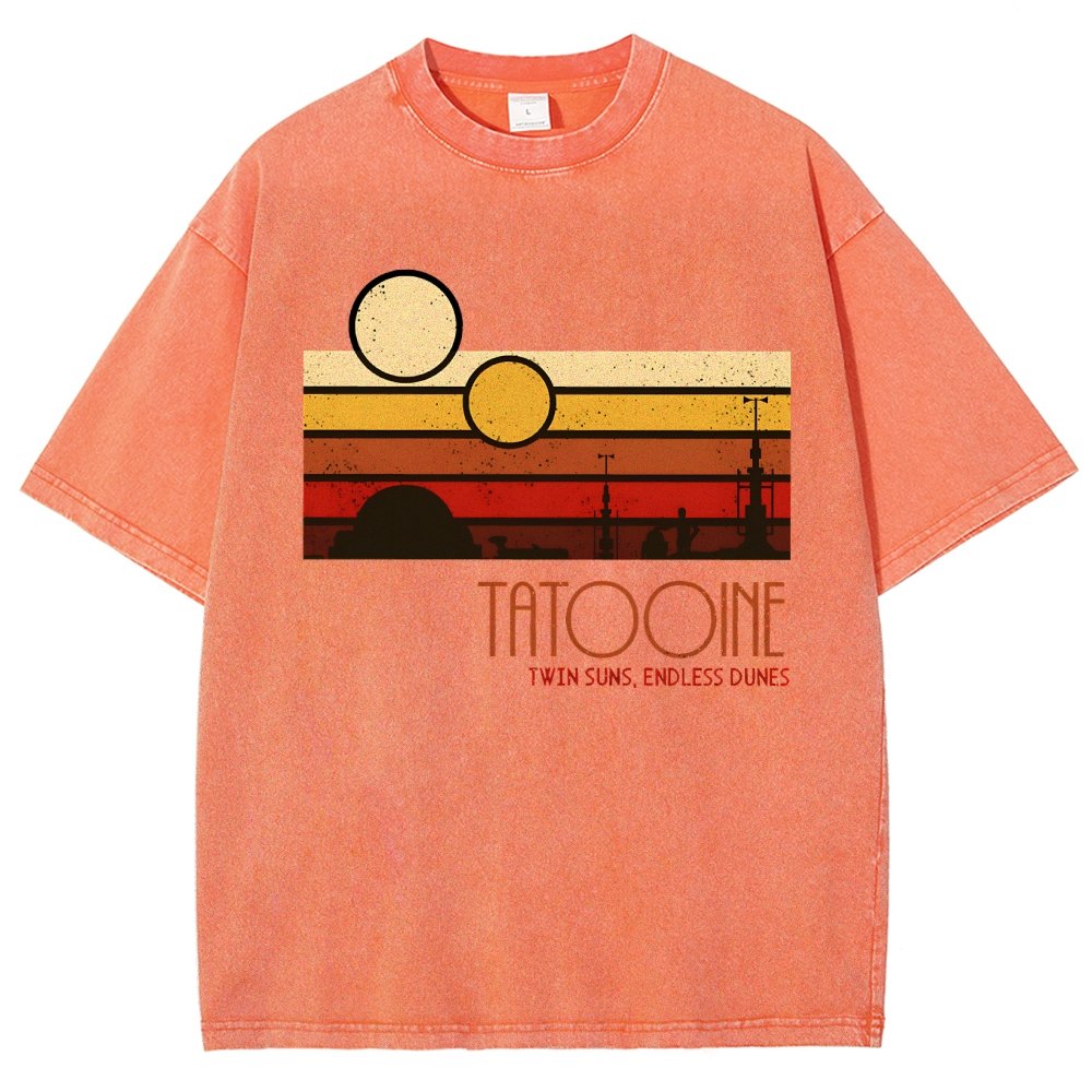 Dual Suns, Limitless Dunes Vintage Distressed T-shirt