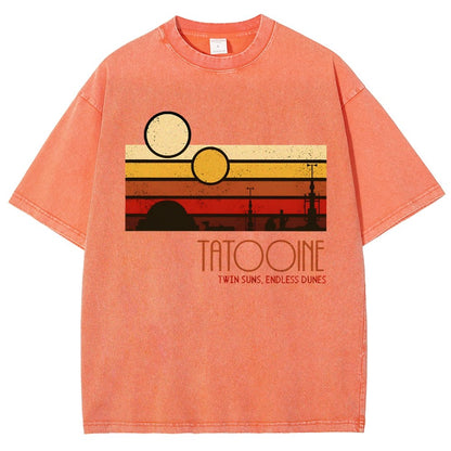 Dual Suns, Limitless Dunes Vintage Distressed T-shirt