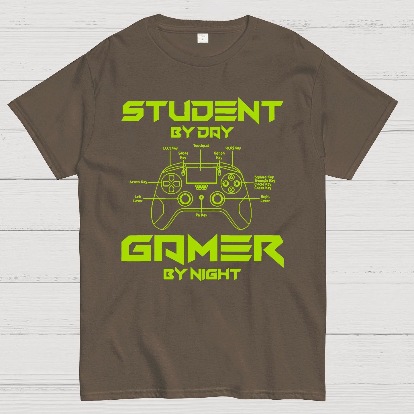 Gamer Student By Day Gamer By Night Geek T-Shirt