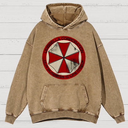 Our Business is Life Itself Vintage Distressed Hoodie