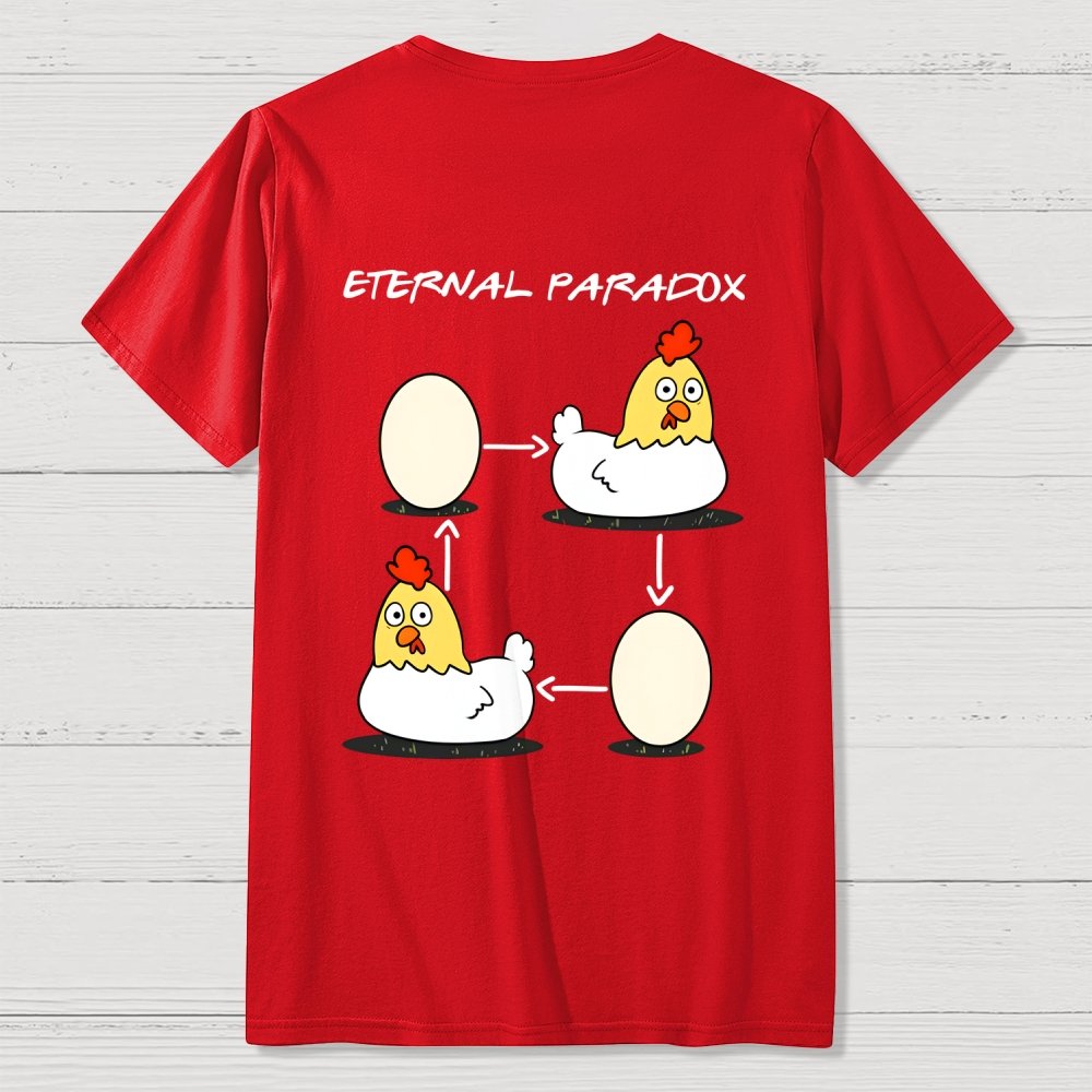 Eternal Paradox Nerdy Front And Back Printing Geek T-Shirt