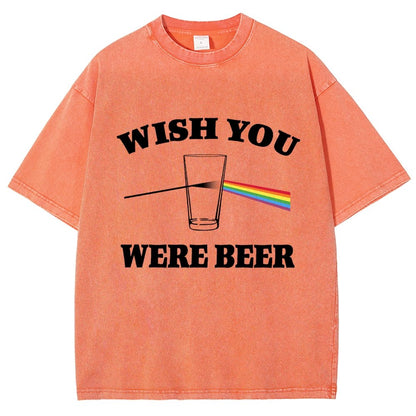 Wish You Were Beer Vintage Distressed T-shirt