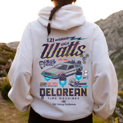 Gigawatts Garage Remix Printed Back Unisex Cotton Hoodie