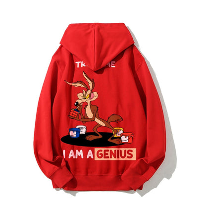Trust Me I'm a Genius Printed Back Cotton Hoodie