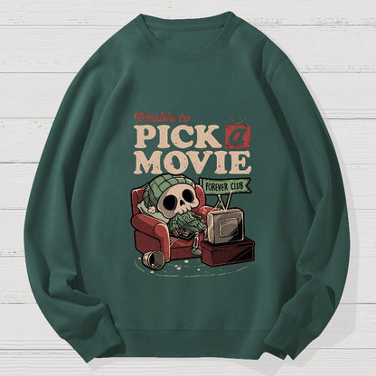 Pick Movie Geek Cotton Sweatshirt
